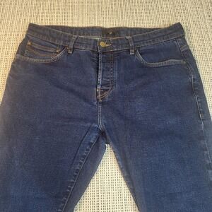 Ted Baker Jeans Mens 34R Blue Medium Wash Tapered Denim Pants Casual 5 Pocket